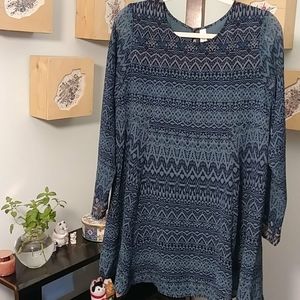 Aeropostale Mini Dress Teal / Blue color